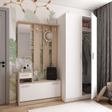 Прихожая Doros Alice и шкаф Promo Белый/Дуб сонома (DRS-011386)