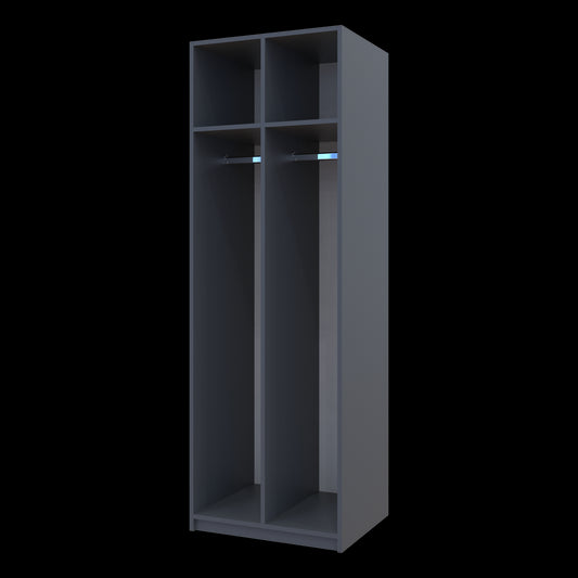 Раздевалка Doros 2-х секционная Графит 2 ДСП 60х52х180 DRS-011613 (40512886)