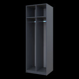 Раздевалка Doros 2-х секционная Графит 2 ДСП 60х52х180 DRS-011613 (40512886)