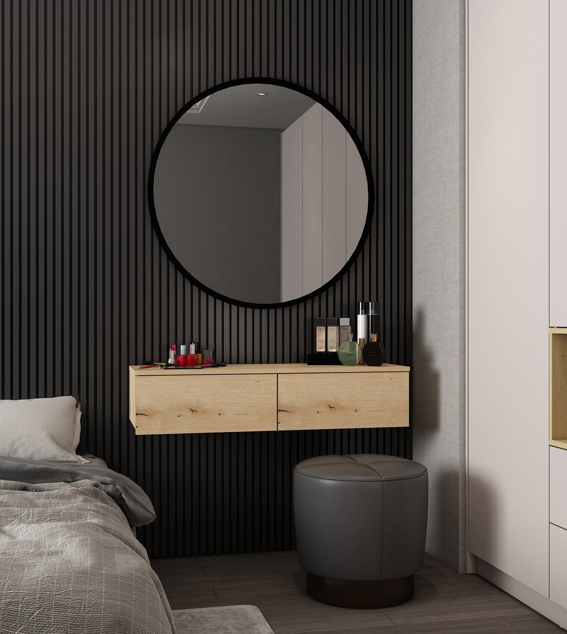 Туалетный столик Doros Левия Дуб Эвок 2Ш 100х32х22 см DRS-011635