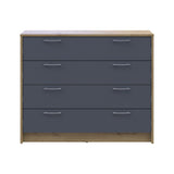 Комод Doros Ронди Дуб Артизан/Графит 4 ящика 100х40х82 DRS-011781 (41516186)