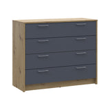 Комод Doros Ронди Дуб Артизан/Графит 4 ящика 100х40х82 DRS-011781 (41516186)