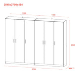 Шкаф для одежды Doros Промо Серый 3+3 ДСП 270х48х204 DRS-011629 (80737768)