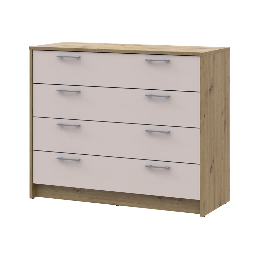 Комод Doros Ронди Дуб Артизан/Кашемир 4 ящика 100х40х82 DRS-011782 (41516187)