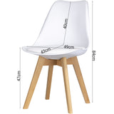 Стул в кухню Doros Бин 49х43х84 см Белый (DRS-011388)