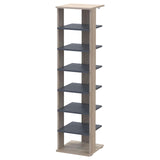 Полка для обуви Doros Паоло 38,4х38,4х153,4 см Дуб сонома/Графит (DRS-011438)