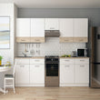 Кухня модульная Лея Doros 300х60х250 см Белый/Дуб сонома (DRS-011378)