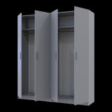 Шкаф для одежды Doros Промо Серый 2+2 ДСП 180х48х204 DRS-011630 (80737766)