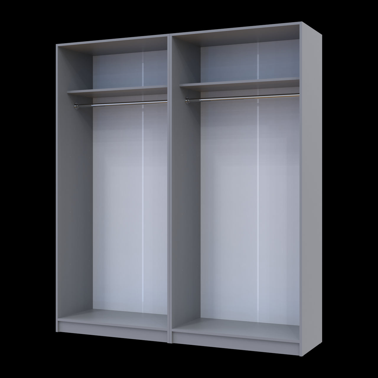 Шкаф для одежды Doros Промо Серый 2+2 ДСП 180х48х204 DRS-011630 (80737766)