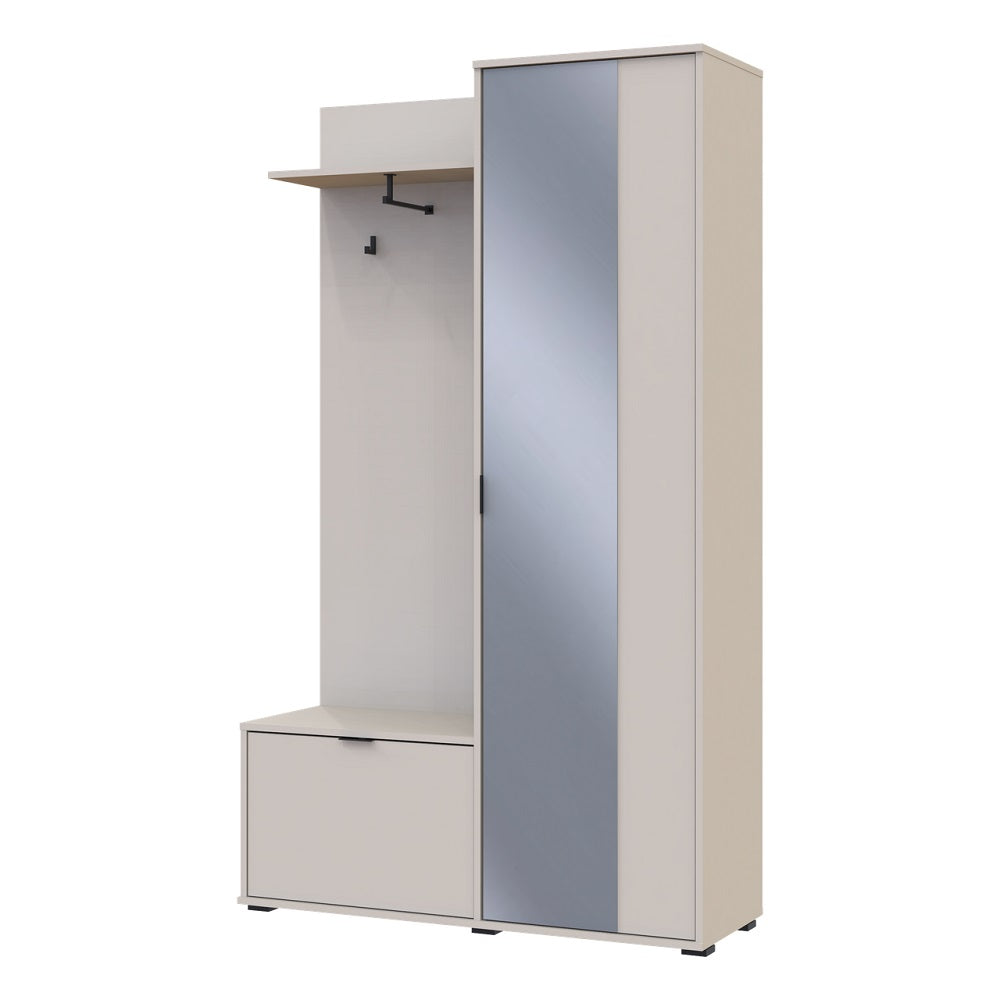 Прихожая Doros Дора Кашемир 1 ДСП/1 Зеркало 113.5х40х192 DRS-011780 (44900364)