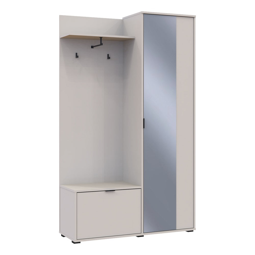 Прихожая Doros Дора Кашемир 1 ДСП/1 Зеркало 113.5х40х192 DRS-011780 (44900364)