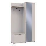 Прихожая Doros Дора Кашемир 1 ДСП/1 Зеркало 113.5х40х192 DRS-011780 (44900364)