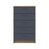 Комод Doros Ронди Дуб Артизан/Графит 5 ящиков 60х40х100 DRS-011783 (41516188)