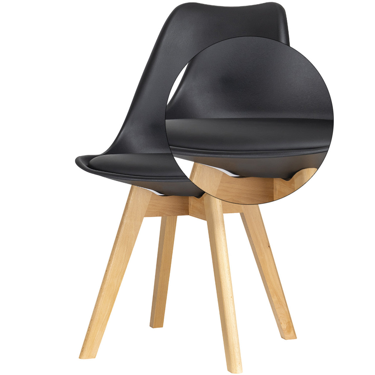 Стул в кухню Doros Бин 49х43х84 см Черный (DRS-011389)