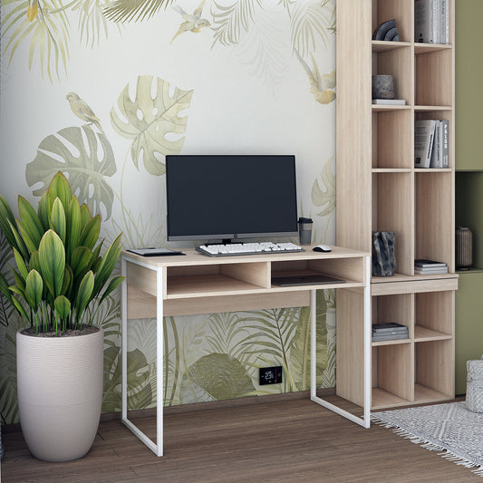 Стол письменный с полкой Doros Барт 100х55х78,1 см Дуб сонома (DRS-011429)