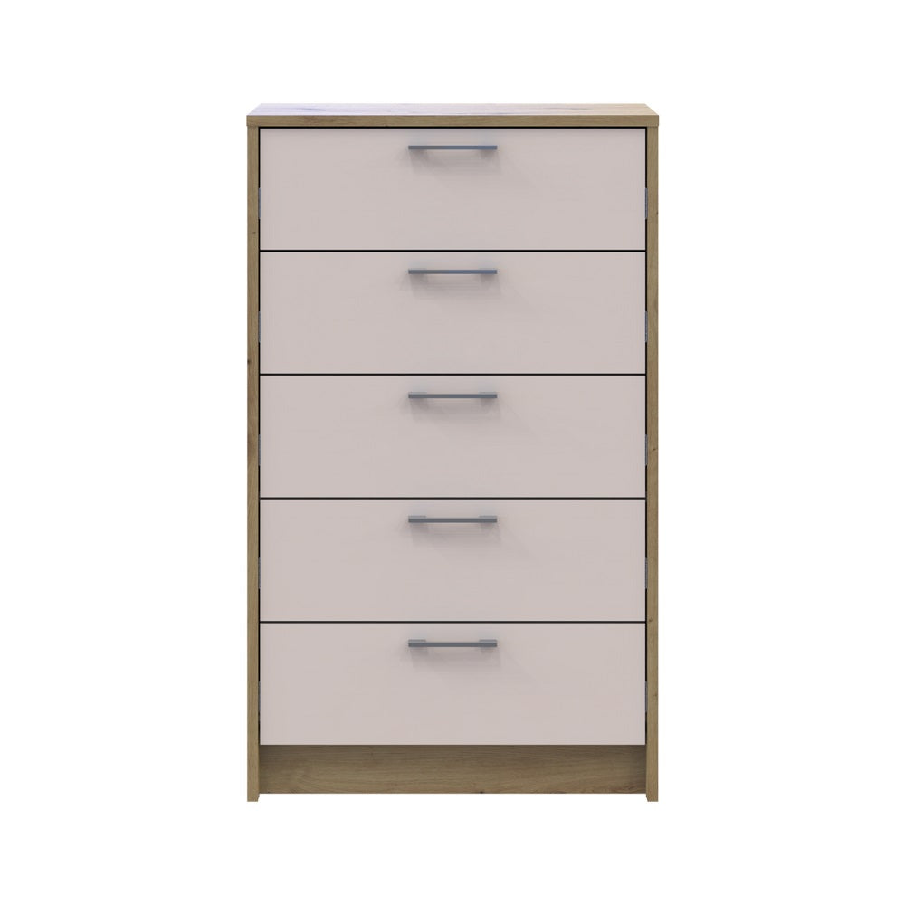 Комод Doros Ронди Дуб Артизан/Кашемир 5 ящиков 60х40х100 DRS-011784 (41516189)