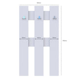 Вешалка для одежды Doros Н1 Белая 65х3,2х115 (DRS-011558)