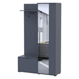 Прихожая с зеркалом Doros Дора 113,5х40х192 см Графит (DRS-011341)