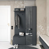 Прихожая с зеркалом Doros Дора 113,5х40х192 см Графит (DRS-011341)