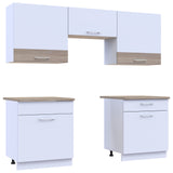 Кухня модульная Лея Doros 180х60х250 см Белый/Дуб сонома (DRS-011381)