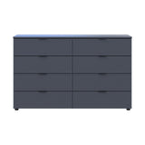 Комод Doros Рон 8 Графит 8 Ящиков 130х38х81 DRS-011775 (41516173)