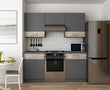 Кухня модульная Лея Doros 180х60х250 см Графит/Дуб клондайк (DRS-011382)