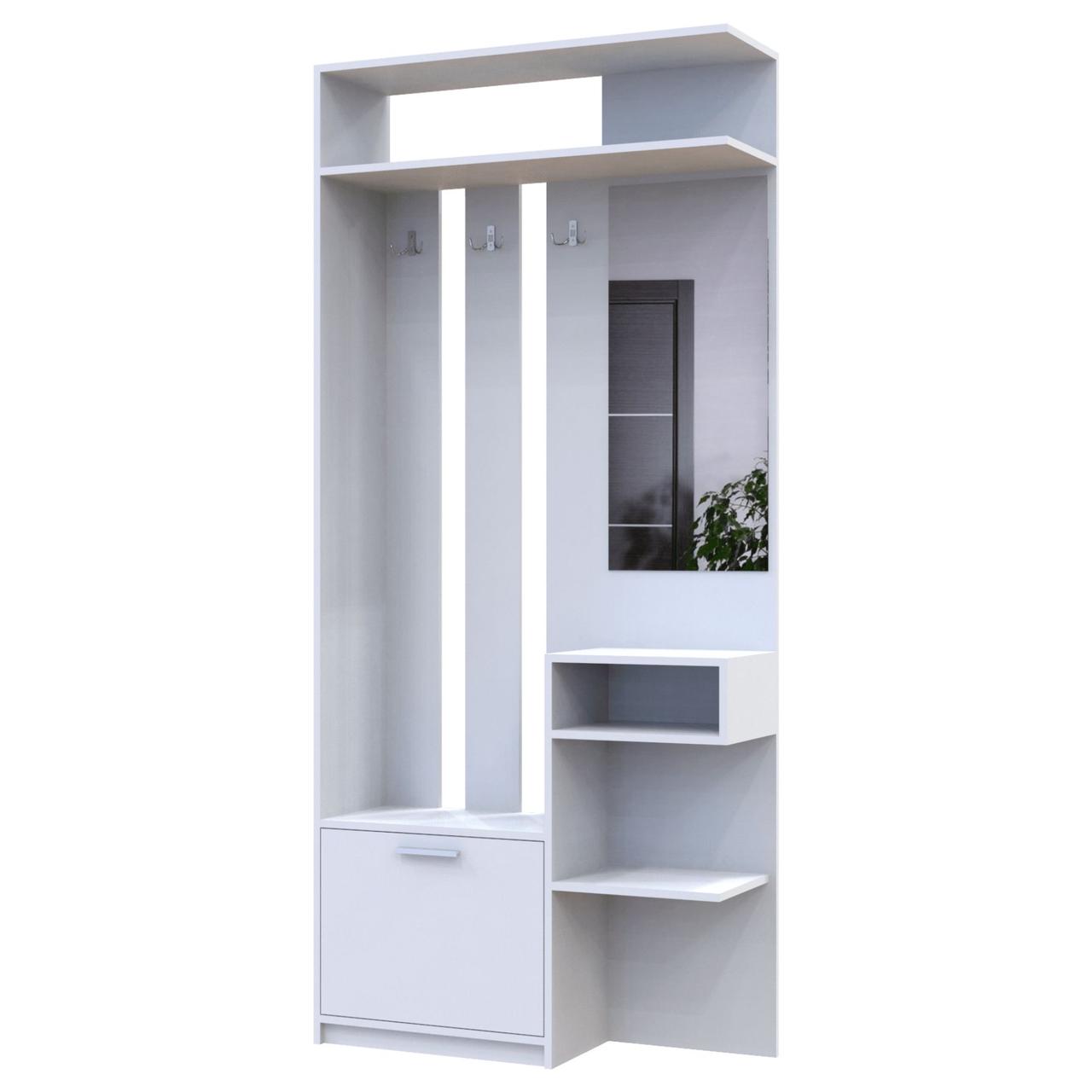 Прихожая Doros Ривьера 91,5х30х203 см Белый (DRS-011332)