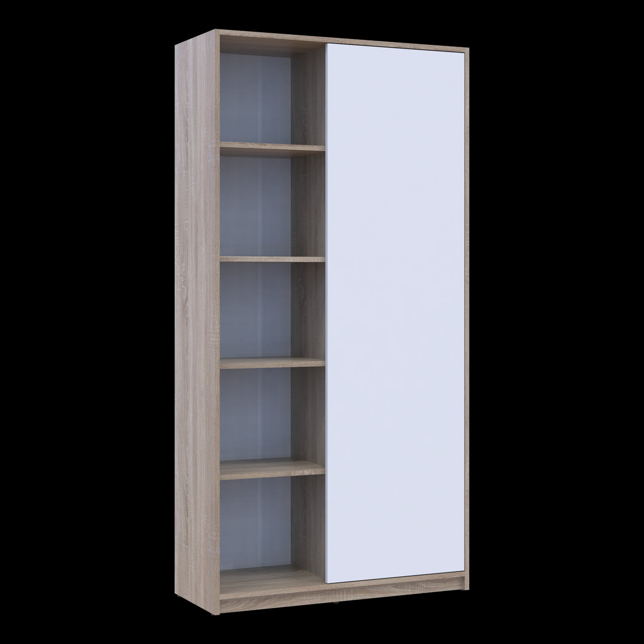 Распашный шкаф Doros Студент Дуб Сонома/Белый 90х38х180 DRS-011624 (40908067)