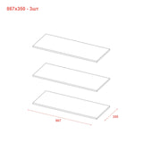 Комплект полок для шкафа Doros Promo Серый 3шт. 86.7х35х1.6 DRS-011631