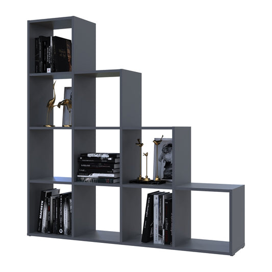 Стеллаж Doros Степь 4х4 Графит открытый 136.2х28.8х140.7 DRS-011769 (41516167)