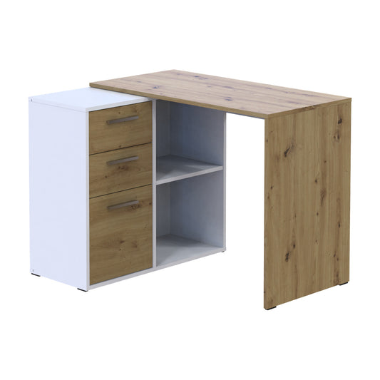 Офисный стол Doros T8 Белый/Дуб Артизан 100х83х75 (DRS-011512)