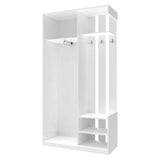 Прихожая с зеркалом Doros City One Door 110х45х210 см Белый (DRS-011404)