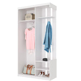 Прихожая с зеркалом Doros City One Door 110х45х210 см Белый (DRS-011404)