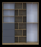 Шкаф для одежды Doros Морган Дуб Артизан/Графит ДСП/Ящики 180х38.5х210 DRS-011612 (42002256)