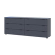 Комод Doros Рон 9 Графит 6 Ящиков 160х38х62 DRS-011778 (41516176)