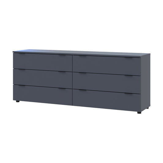 Комод Doros Рон 9 Графит 6 Ящиков 160х38х62 DRS-011778 (41516176)