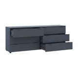 Комод Doros Рон 9 Графит 6 Ящиков 160х38х62 DRS-011778 (41516176)