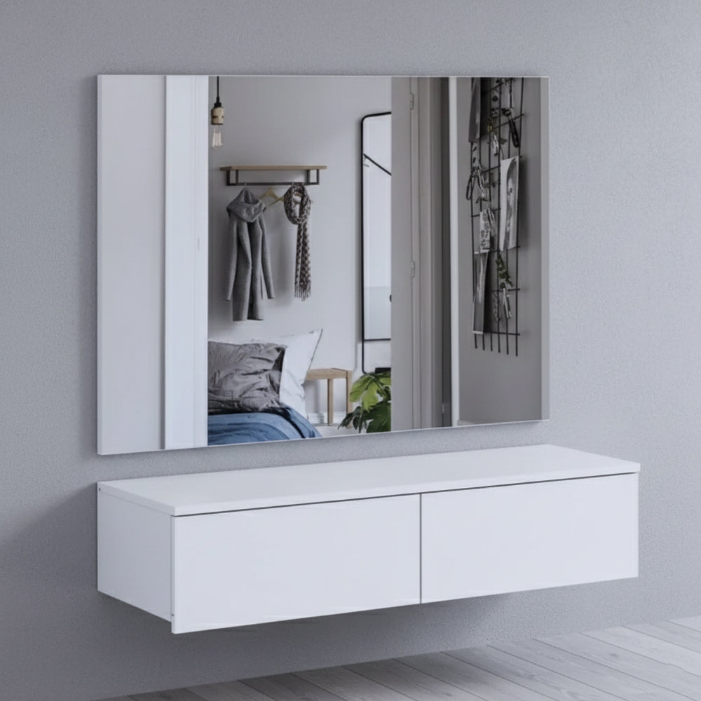 Комплект мебели Doros Левия + зеркало Белый 100х32х100 (42005235)