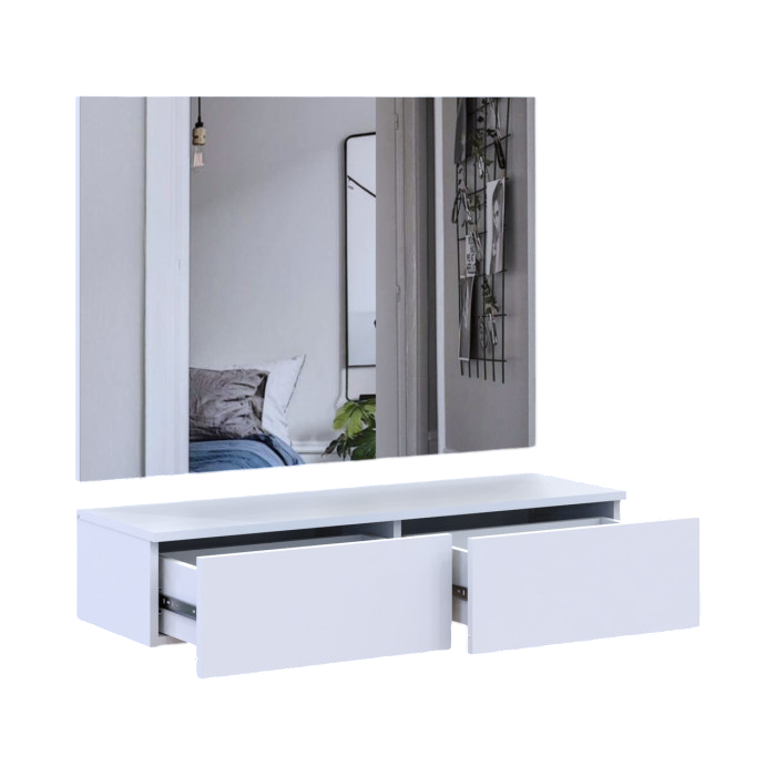 Комплект мебели Doros Левия + зеркало Белый 100х32х100 (42005235)