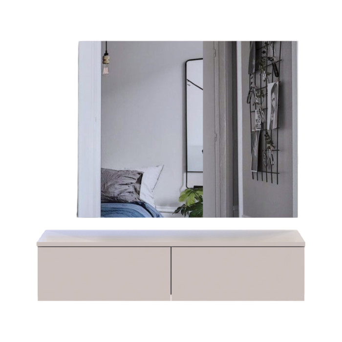 Комплект мебели Doros Левия + зеркало Кашемир 100х32х100 (42005237)
