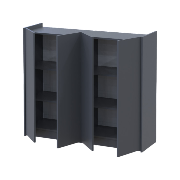 Полки к тумбе (2 шт) Doros Кассель Графит 61.5х34.5х1.6 (41516223)