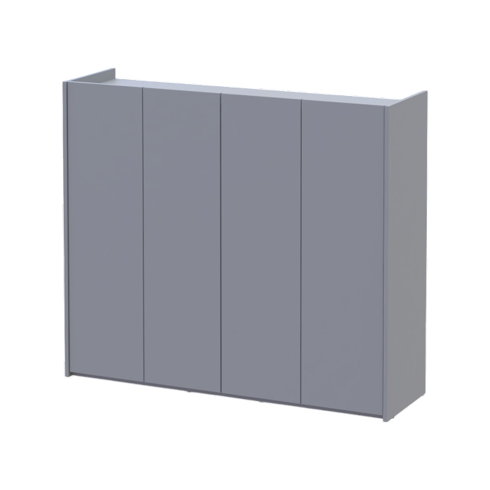 Тумба для обуви Doros Кассель Серый 4 ДСП 128х40х110 (41516226)