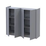 Тумба для обуви Doros Кассель Серый 4 ДСП 128х40х110 (41516226)