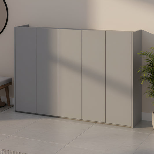 Тумба для обуви Doros Кассель Серый 5 ДСП 159х40х110 (41516227)