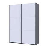 Шкаф-купе Doros G-Caiser Графит/Белый 2 ДСП / 3 части 180х60х240 DRS-011729 (44900262)