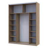 Шкаф купе Doros G-Caiser Дуб Эвок 2 Зеркала / 3 части 180х60х240 (DRS-011575)