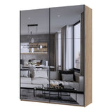 Шкаф купе Doros G-Caiser Дуб Эвок 2 Зеркала / 3 части 180х60х240 (DRS-011575)