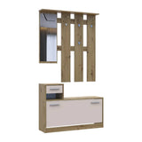 Прихожая с зеркалом Doros Alice Дуб Эвок/Кашемир 100х25х182.9 DRS-011755 (44900360)