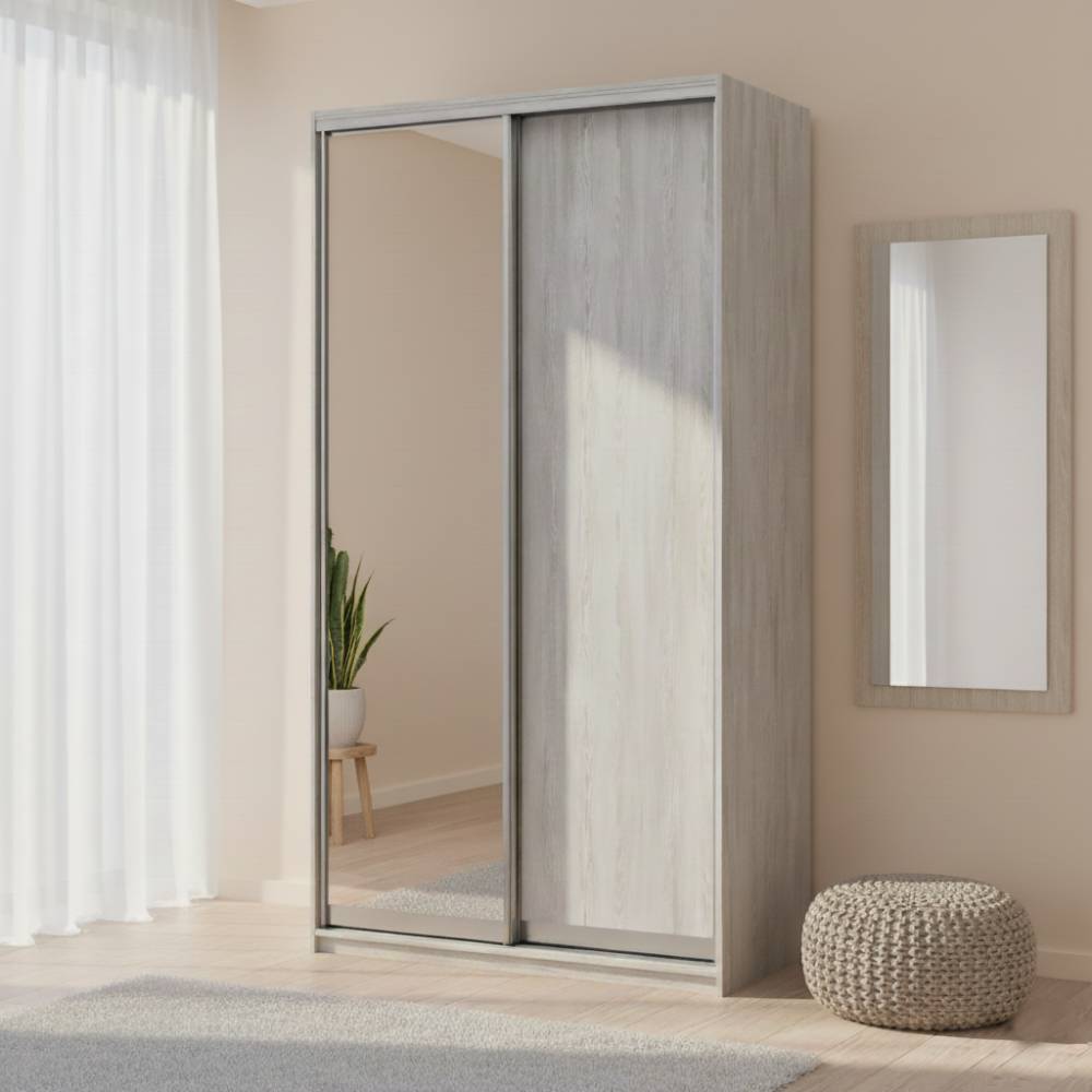 Шкаф купе Doros Сити Лайт Сосна Натти 1 ДСП / 1 зеркало 120х45х225 (DRS-011956)