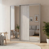 Шкаф купе Doros Сити Лайт Сосна Натти 1 ДСП / 2 зеркала 180х60х225 (DRS-011968)